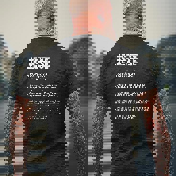 Jesse ネームシャツ メンズTシャツ バックプリント 高齢者への贈り物