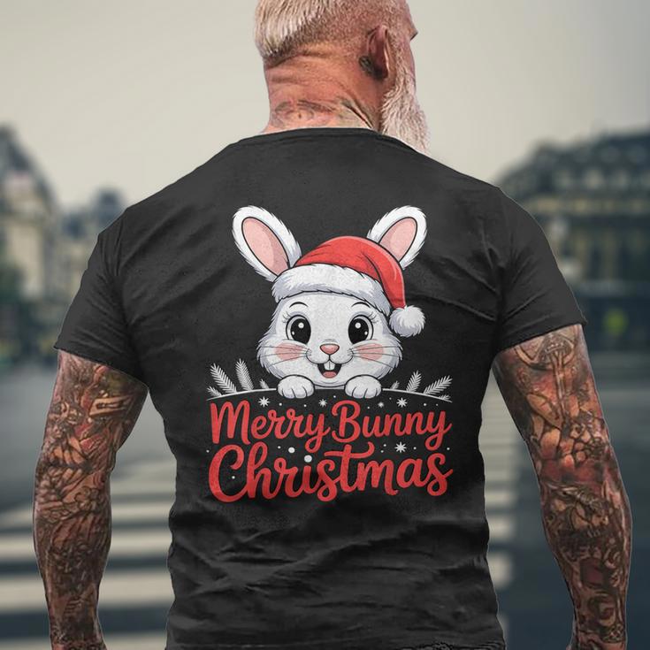 Joyeux Lapin Noël Mignonacances T-shirt imprimé au dos Cadeaux pour les vieillards