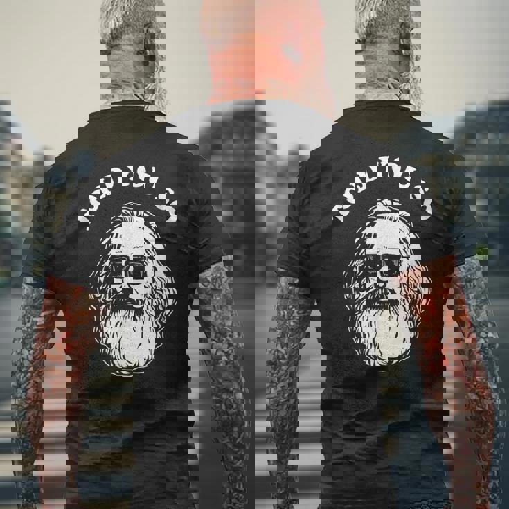 Karl Marx Told Youo 共産主義社会主義マルクス主義 メンズTシャツ バックプリント 高齢者への贈り物