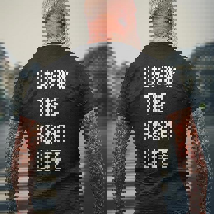 Kent の人生を生きている Kent メンズTシャツ バックプリント 高齢者への贈り物
