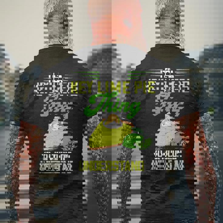 Key Lime Pie Thing レモンパイ デザート タルト フロリダパイ 長袖tシャツ メンズTシャツ バックプリント 高齢者への贈り物