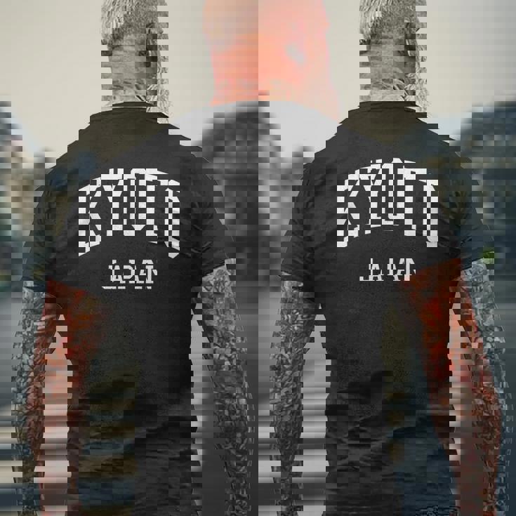 Kyoto Japan Classic 京都市 メンズTシャツ バックプリント 高齢者への贈り物