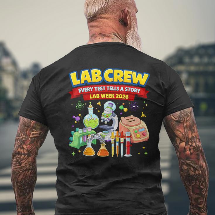 Lab Crew Science Team Medical Tech Lab Week Appreciation Men's T-shirt Back Print Gifts for Old Men