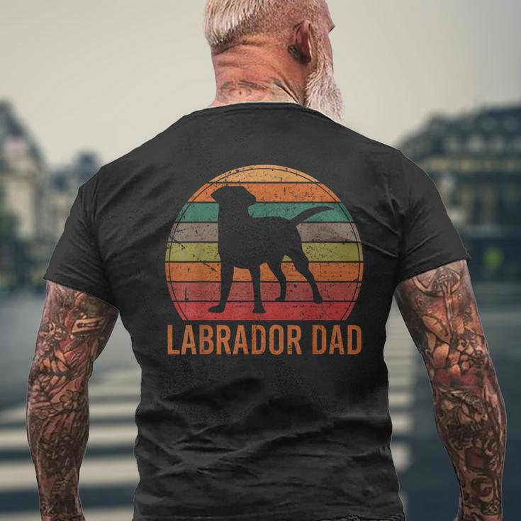 Labrador Papà Labbi Retriever Cane Razza Proprietario T-shirt da uomo con stampa posteriore Regalos para ancianos