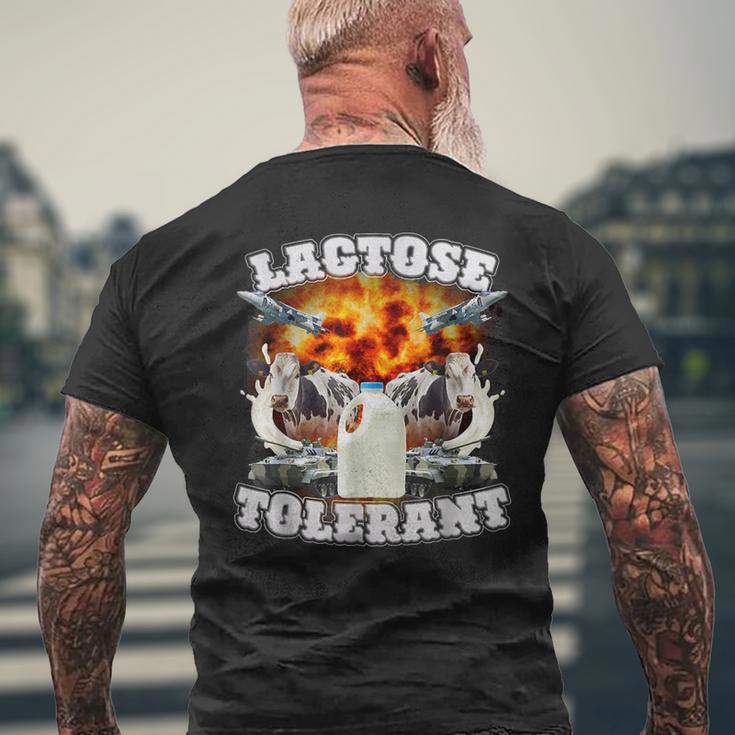 Laktosetolerant Meme Lustigeltsampezifisch Dank Meme T-Shirt mit Rückendruck Geschenke für alte Männer