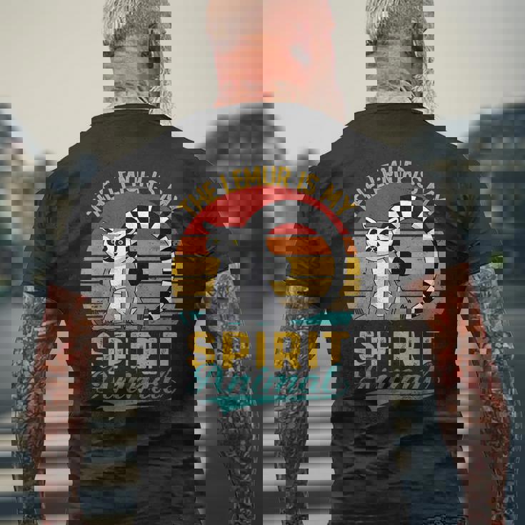 The Lemur Is Mypirit アニマルシャツ ファニーベンテージ キツネザル メンズTシャツ バックプリント 高齢者への贈り物