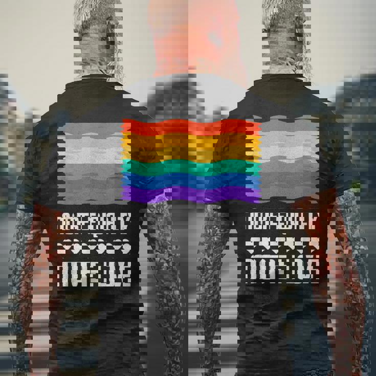 Lgbt More Equality More Lovetシャツ Lgbtq ゲイ レズビアン Lgbt メンズTシャツ バックプリント 高齢者への贈り物