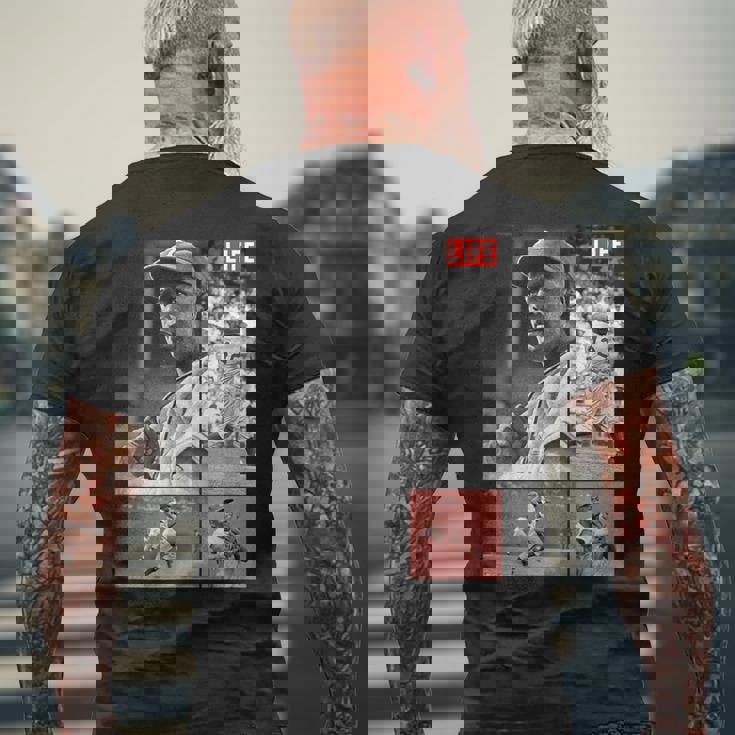 Life Picture Collection _ ジャッキー ロビンソン7 _ 野球 メンズTシャツ バックプリント 高齢者への贈り物