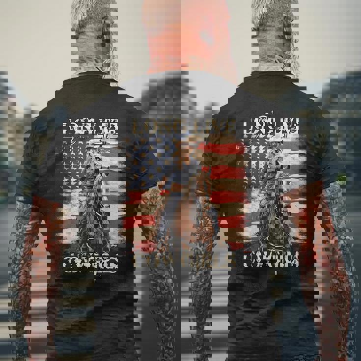 Long Live Howdy Rodeo ウエスタンカントリー サザンカウガール メンズTシャツ バックプリント 高齢者への贈り物