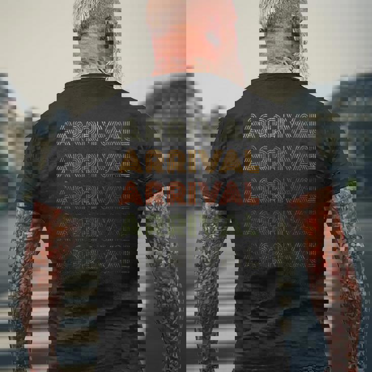 Love Heart Arrival グランジ ビンテージスタイル ブラック メンズTシャツ バックプリント 高齢者への贈り物