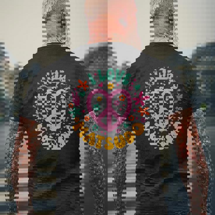 I Love Matsudo アイ・ラブ松戸 メンズTシャツ バックプリント 高齢者への贈り物