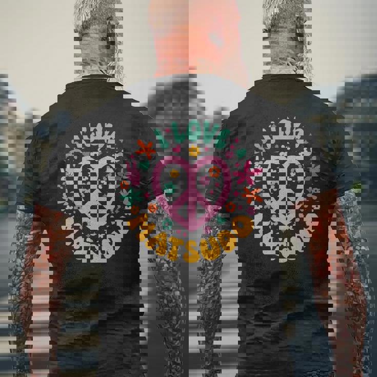 I Love Matsudo アイ・ラブ松戸 長袖tシャツ メンズTシャツ バックプリント 高齢者への贈り物