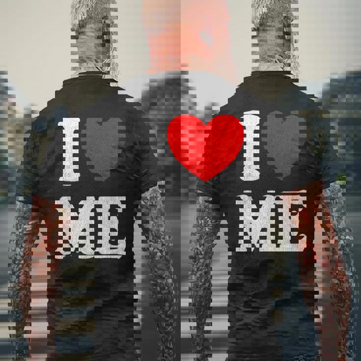 I Love Me シャツ Y2k ジョーク I Heart Me Love Myself Maine メンズTシャツ バックプリント 高齢者への贈り物