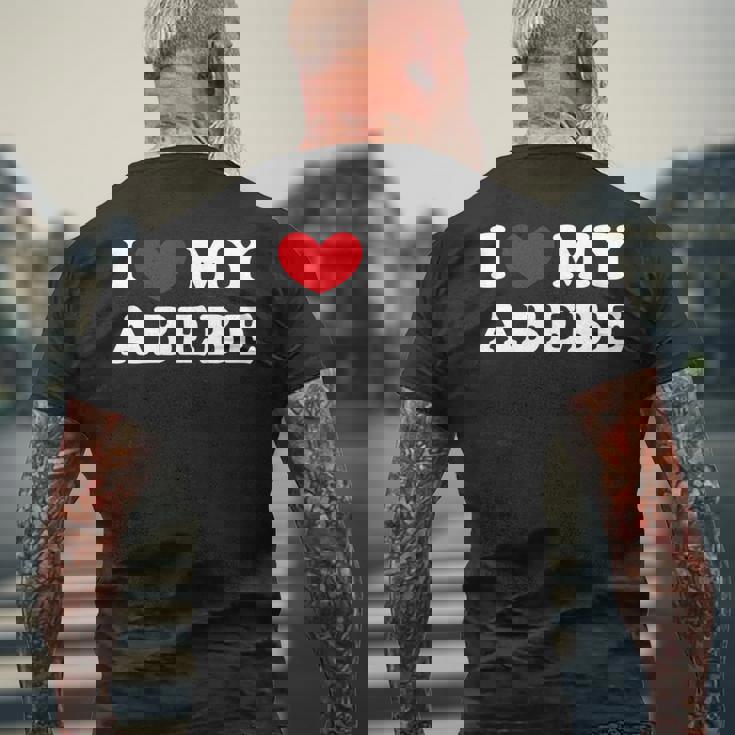 I Love My Abebe アイ・ラブ・マイ・アベベ 長袖tシャツ メンズTシャツ バックプリント 高齢者への贈り物