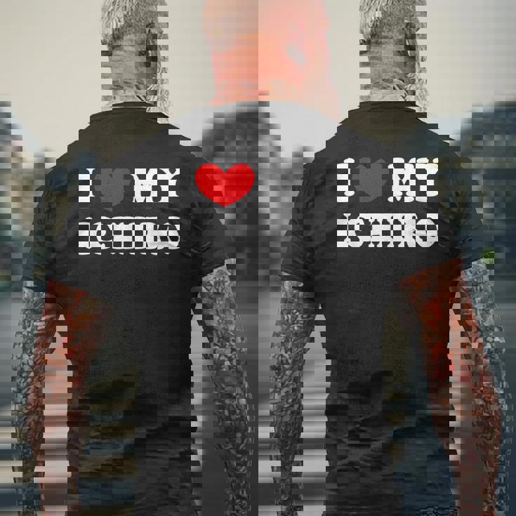 I Love My Ichiro アイ・ラブ・マイ・イチロー メンズTシャツ バックプリント 高齢者への贈り物