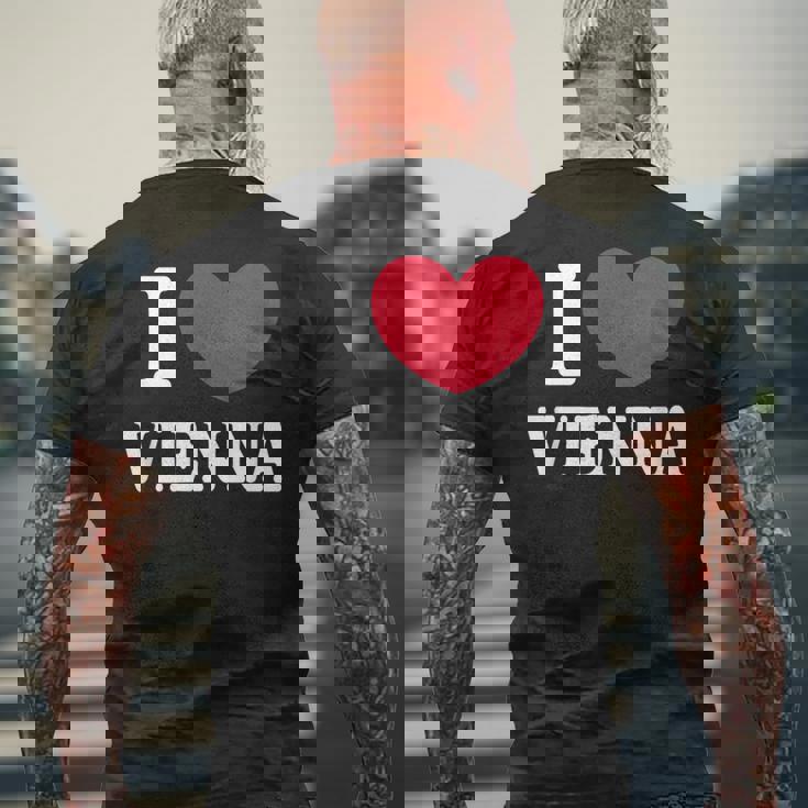 I Loveienna ウィーンが大好き メンズTシャツ バックプリント 高齢者への贈り物