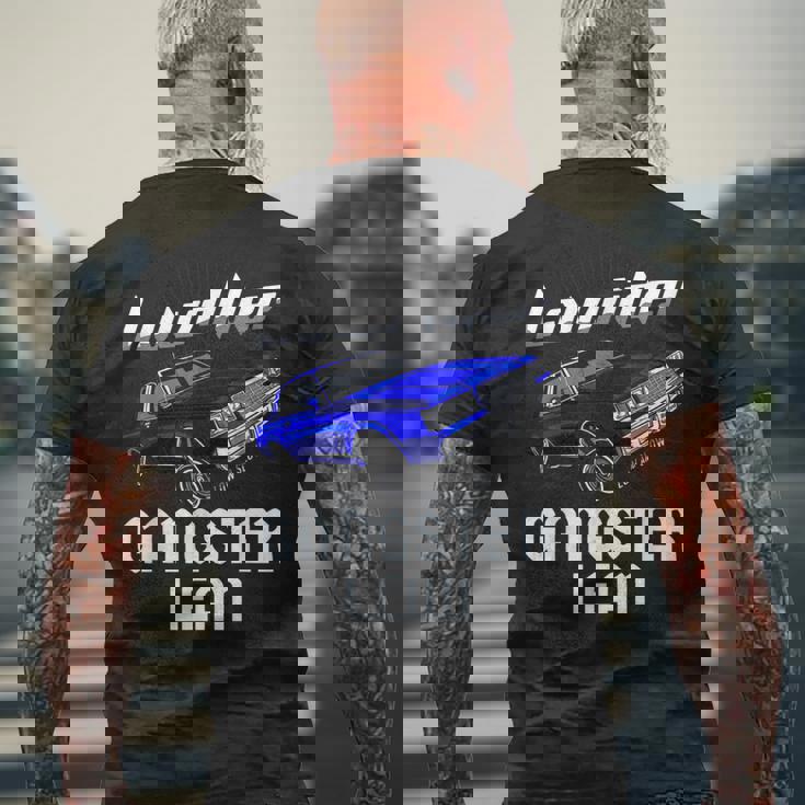 Lowrider Gangster Lean Low &Low Chicano Cholo ビンテージカー メンズTシャツ バックプリント 高齢者への贈り物