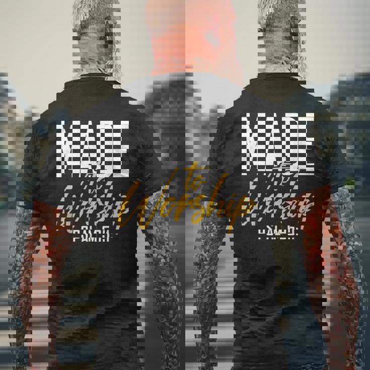 Made To Worship シャツ 礼拝用シャツ メンズ&レディース 神様 メンズTシャツ バックプリント 高齢者への贈り物