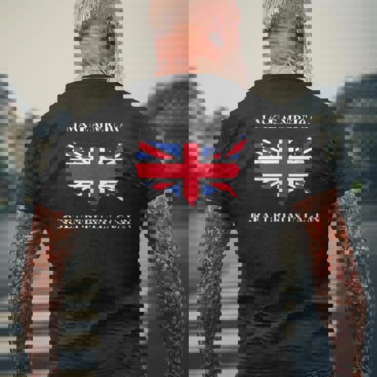 Make America Great Britain Again ドナルド・トランプ 面白いシャツ メンズTシャツ バックプリント 高齢者への贈り物