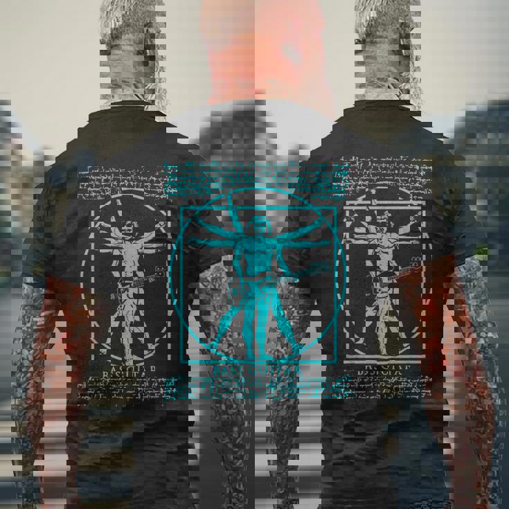 Manitruvian Guitarist ロックスター バスダヴィンチ メンズTシャツ バックプリント 高齢者への贈り物