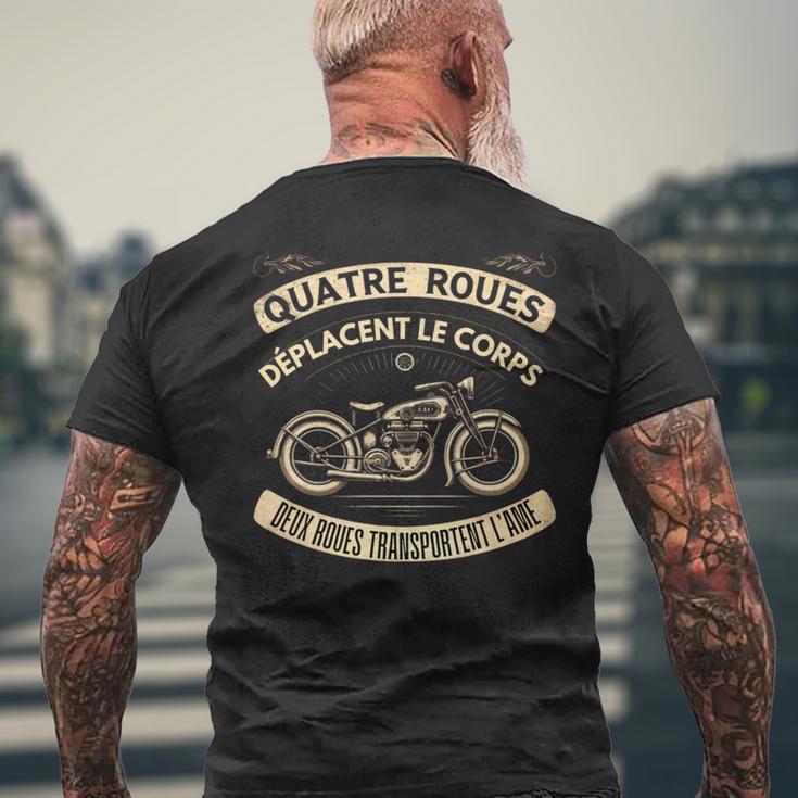 Motard Homme Moto Cadeau Motorcycle Motards Manche Longue T-shirt imprimé au dos Cadeaux pour les vieillards