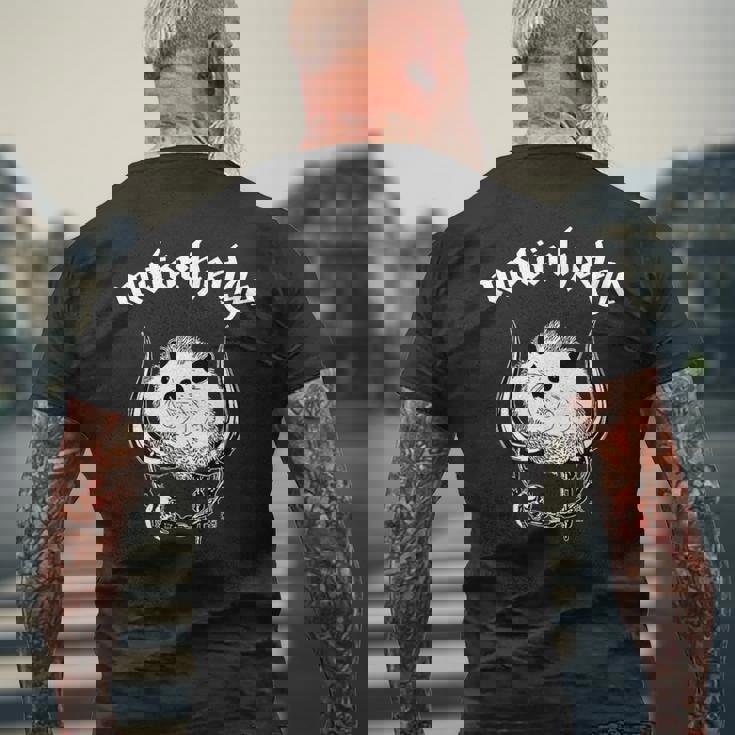 Motorhedge ヘビーメタル ハリネズミ ハリネズミ メンズTシャツ バックプリント 高齢者への贈り物
