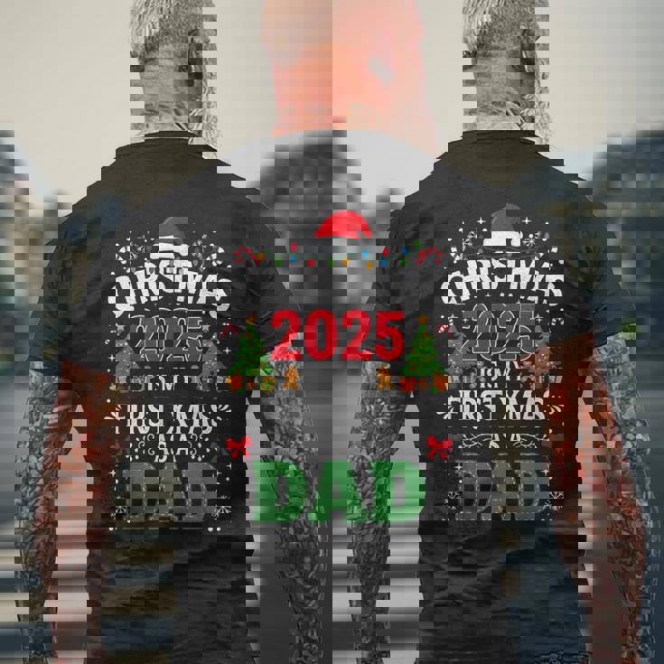 Natale 2025 Primo Natale Da Papà Nuovo Padreacanze T-shirt da uomo con stampa posteriore Regalos para ancianos