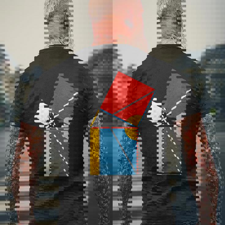 Nerdy Byrne's ピタゴラスの定理 幾何学 数学教師 Wt メンズTシャツ バックプリント 高齢者への贈り物