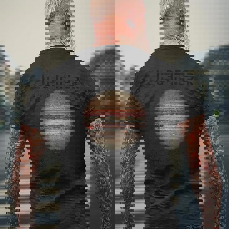 Nerdy Jupiter 天文学 科学惑星 太陽系 事実 B メンズTシャツ バックプリント 高齢者への贈り物