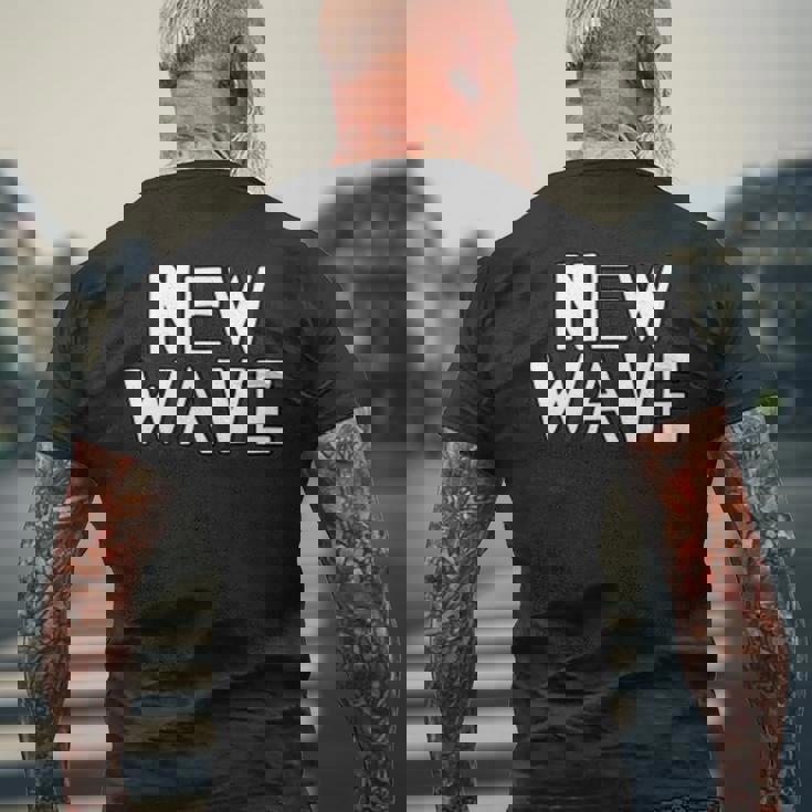 New Wave ミュージックスタイル ジャンル メンズTシャツ バックプリント 高齢者への贈り物