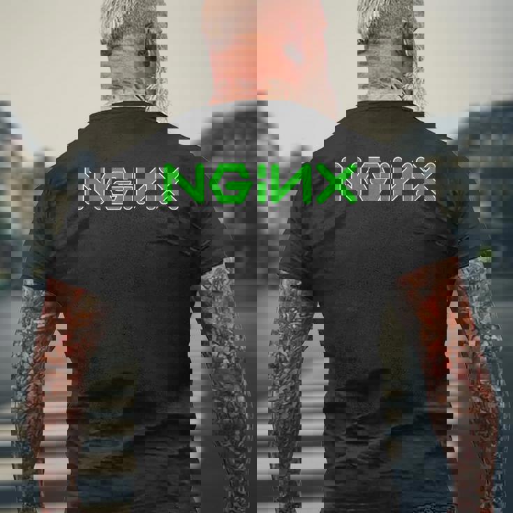 Nginx メンズTシャツ バックプリント 高齢者への贈り物