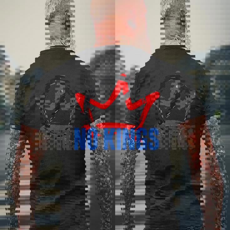 No Kings メンズTシャツ バックプリント 高齢者への贈り物