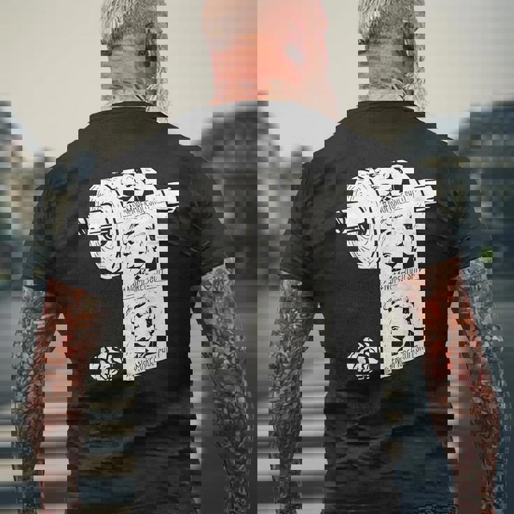 No More Bullshit アンチトランプ大統領選挙トイレットペーパー メンズTシャツ バックプリント 高齢者への贈り物