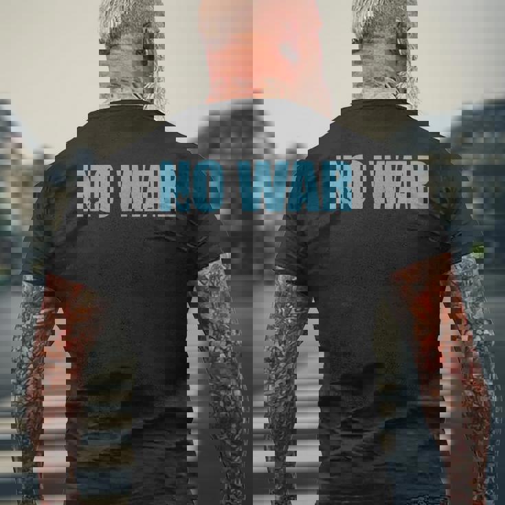 No War Peace No War No WarNo War メンズTシャツ バックプリント 高齢者への贈り物