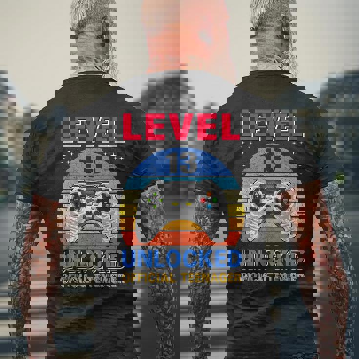 Official Nager 13Th Birthday Level 13 Unlocked メンズTシャツ バックプリント 高齢者への贈り物