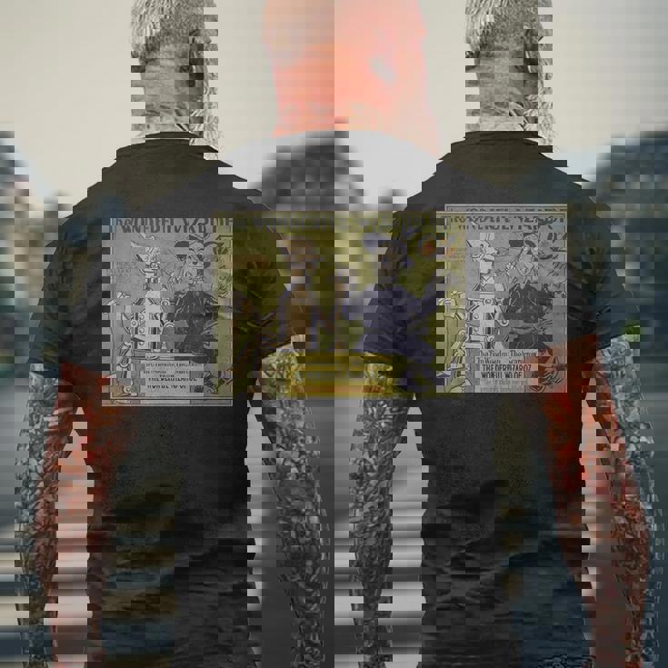 Ozcarecrow & Tin-Man オズの魔法使いシャツ ヴィンテージoz メンズTシャツ バックプリント 高齢者への贈り物