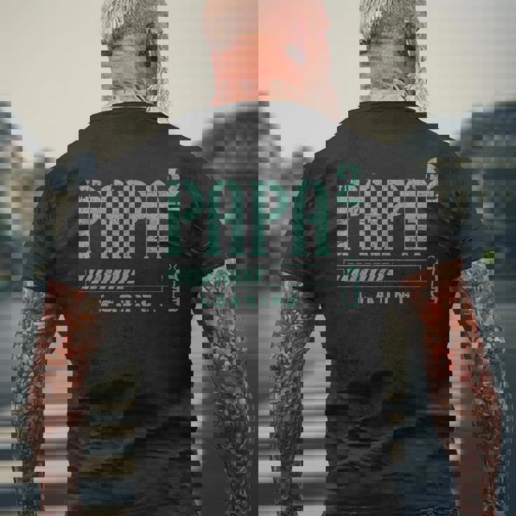 Papà In Attesa Di Due Gemelliecondo Figlio Annuncio Di T-shirt da uomo con stampa posteriore Regalos para ancianos