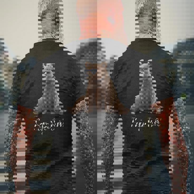 Papà Orso Casuale T-shirt da uomo con stampa posteriore Regalos para ancianos