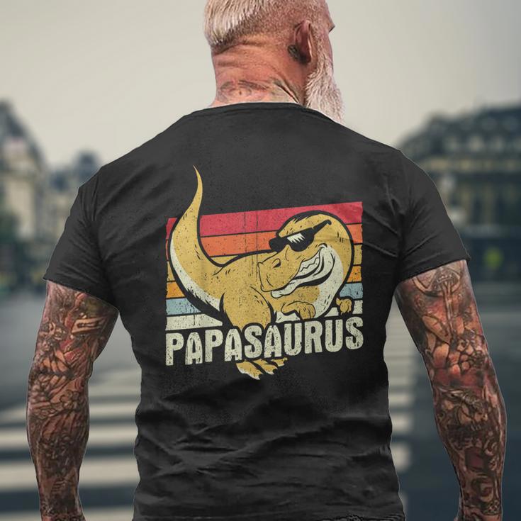 Papasaurus Rex Dinosauro Papaaurus Retro T-shirt da uomo con stampa posteriore Regalos para ancianos