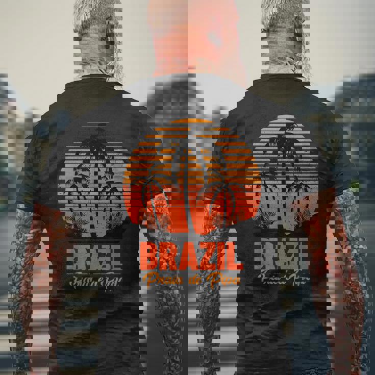 Praia De Pipa ブラジル メンズTシャツ バックプリント 高齢者への贈り物