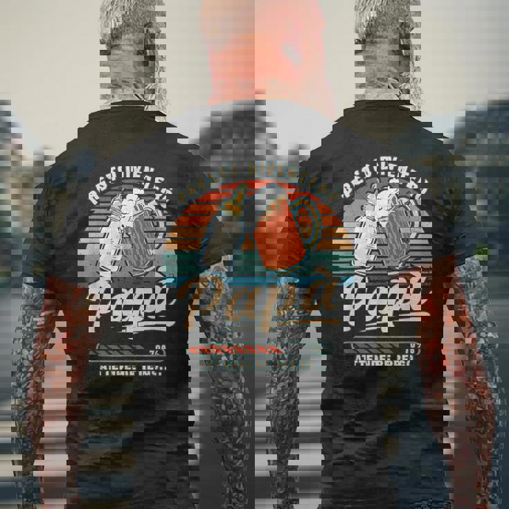 Presto Papà Gravidanza Annuncio Per Il Papà In Attesa T-shirt da uomo con stampa posteriore Regalos para ancianos