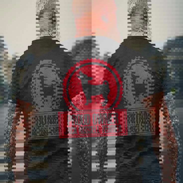 Proud Owner ジャックラッセルテリア メンズTシャツ バックプリント 高齢者への贈り物