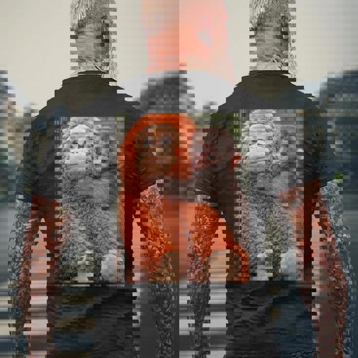 Punch The Monkey Meme X Ape Cute Punch Monkey Baby Meme メンズTシャツ バックプリント 高齢者への贈り物