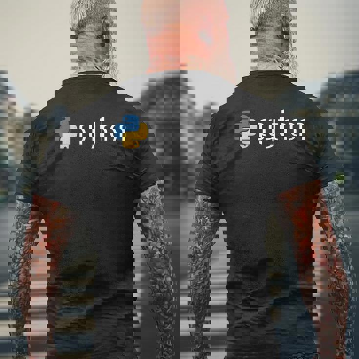 Python Programmer コンピューター デベロッパー 長袖tシャツ メンズTシャツ バックプリント 高齢者への贈り物