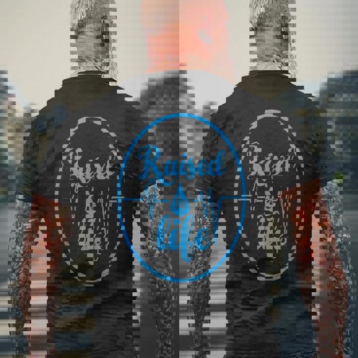 Raised To Life キリスト教徒ウォーター洗礼のギフトtシャツ メンズTシャツ バックプリント 高齢者への贈り物