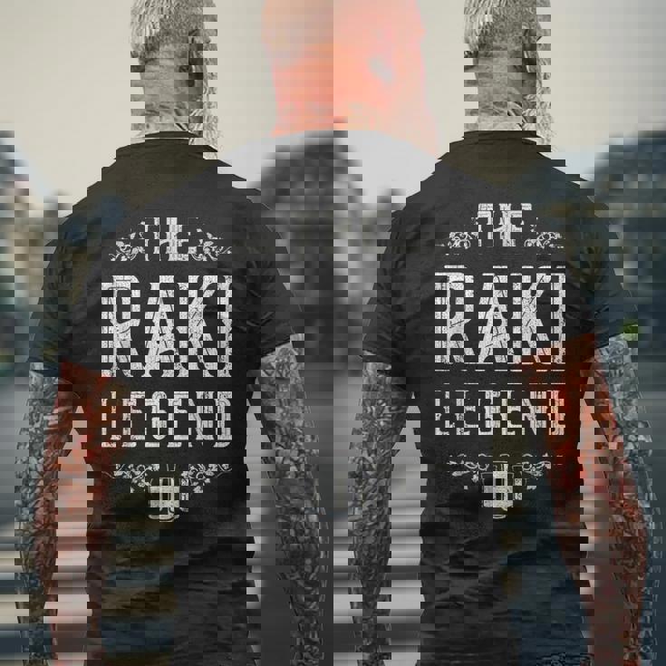 The Raki Legend Istanbul Turkish Türkei Turkey Türkiye メンズTシャツ バックプリント 高齢者への贈り物