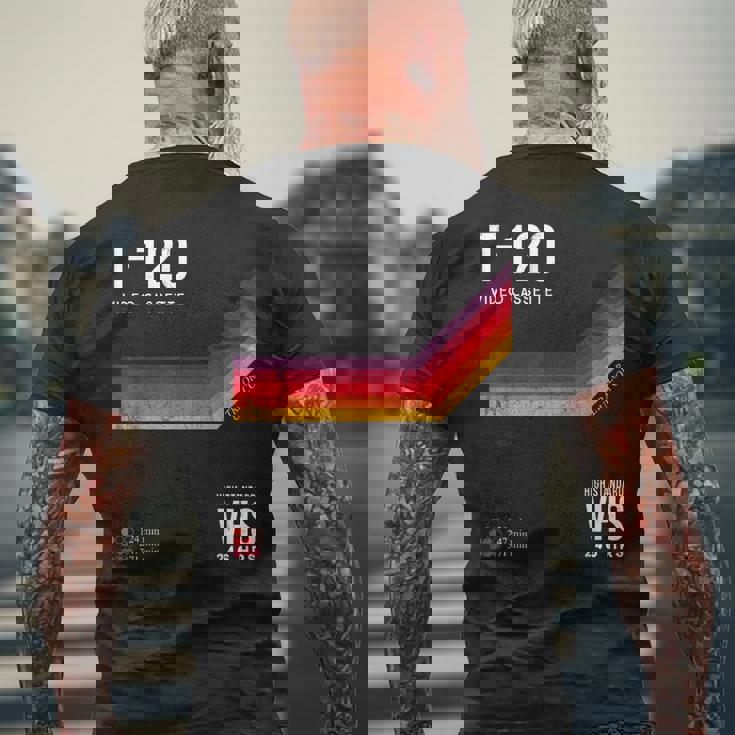 Retrohs Tape 80S Movie メンズTシャツ バックプリント 高齢者への贈り物