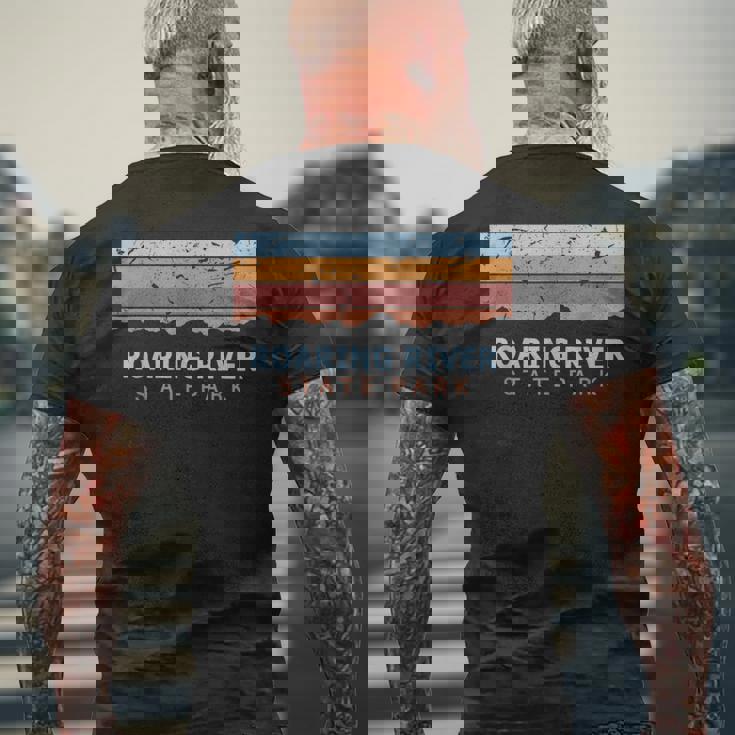 Roaring Rivertate Park ミズーリ州立公園 レトロ クール メンズTシャツ バックプリント 高齢者への贈り物