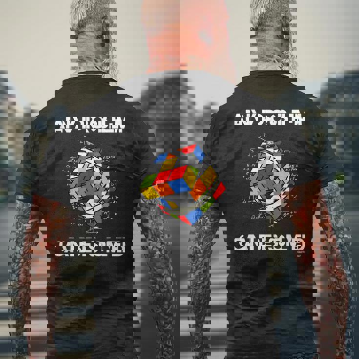 Rubik's Cube マジックキューブ レトロ ルビ ヴィンテージ オタク メンズTシャツ バックプリント 高齢者への贈り物