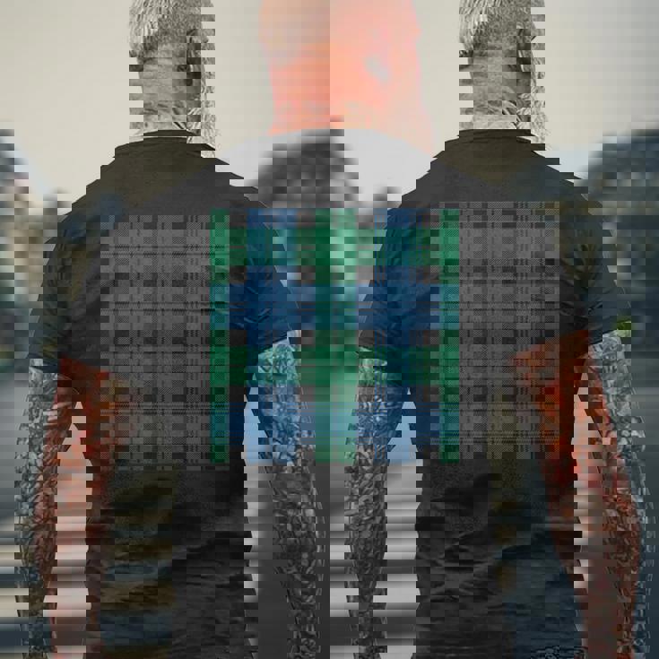 Scottish Watch Historic Tartan メンズTシャツ バックプリント 高齢者への贈り物